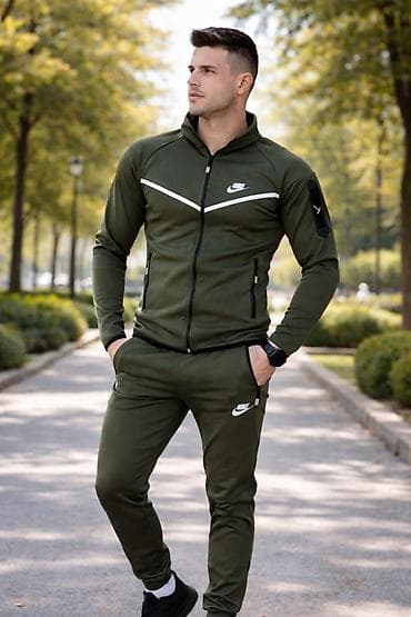Nike muška trenerka maslinasta NOVO Novo Mokra likra Veličine m l xl
