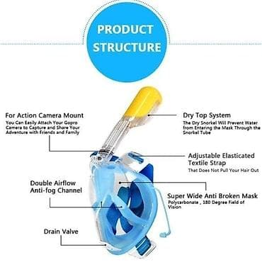 harry potter vt401 k: Profesionalna maska za ronjenje koja prekriva celo lice. Poseduje — 4
