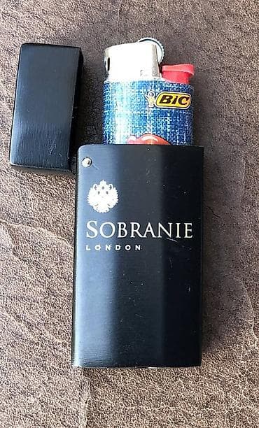 markice za pisma: Sobranje London UPALJAČ Masivna metalna futrola za upaljač BIC — 8