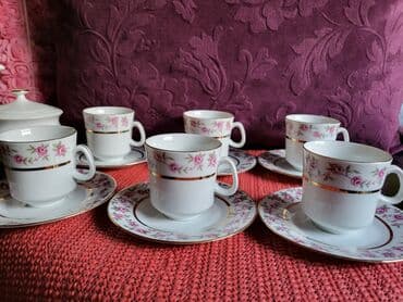 polovni servisi za rucavanje: Servis nov za kafu Epiag Bohemija 1950g + Cehoslovacka — 10