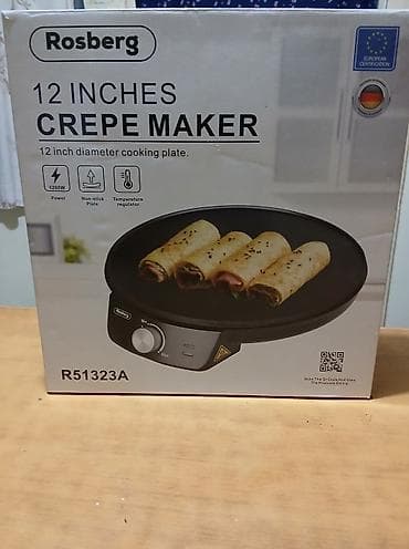 Rosberg 12" Crepe Maker – aparat za palačinke - Prečnik ploče za