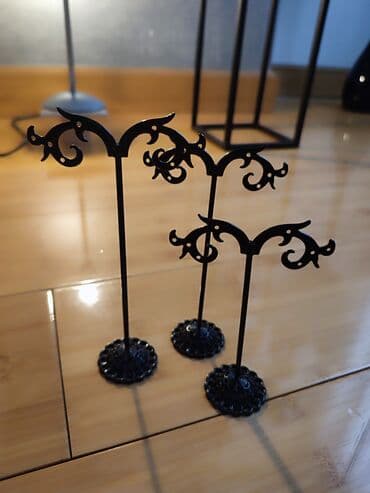 pejzaži ulje na platnu: Set od tri veoma dekorativna držača za minđuše Svaki za po četiri — 2