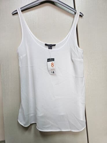 h and m majice: S (EU 36), Jednobojni, bоја - Bela — 1