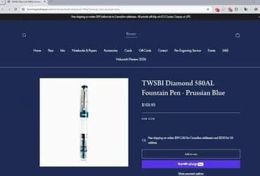 audi privezak za kljuceve: *** AKCIJA *** #2879 Penkalo Twsbi DIAMOND 580 AL R PRUSSIAN BLUE; — 5
