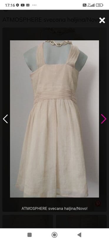 svecane haljine pozarevac: L, bоја - Bež, Večernji, maturski, Na bretele — 2