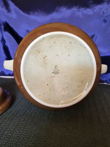 vatrostalne posude sa poklopcem akcija: Corbaluk nov 1950g+ tkz.kameni porcelan Winterling Nemacka — 12