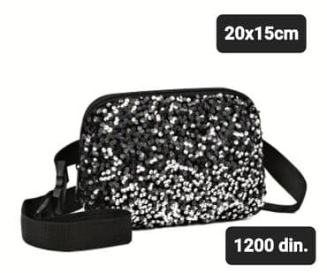 torbe gratis: Šljokičasta crossbody/torbica preko grudi - Dimenzije: 20 x 15 cm — 2