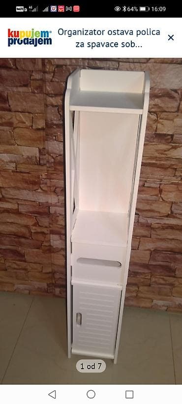Uski vertikalni organizator/polica – bela - Višenamenski uski toranj
