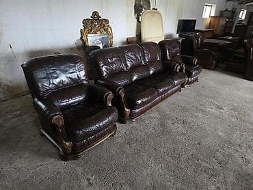 Matresses: Kožna garnitura za dnevni boravak – trosed + 2 fotelje - Materijal at lalafo.rs — 4 Matresses: Kožna garnitura za dnevni boravak – trosed + 2 fotelje - Materijal — 4