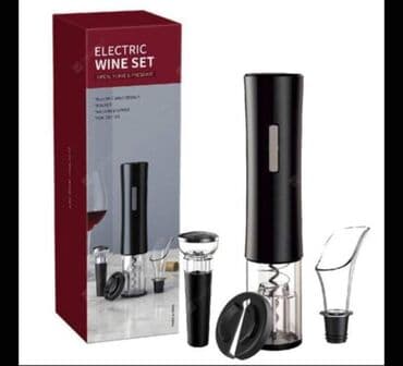 nozevi na preklop: Cena 2250 dinara Električni otvarač za vino set 4u1 Bežični punjivi — 1