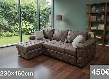 Ugaona garnitura na razvlačenje – dimenzije 230×160 cm. - Moderan