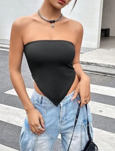 tommy hilfiger srbija majice: L, Viskoza, Jednobojni, bоја - Crna — 20