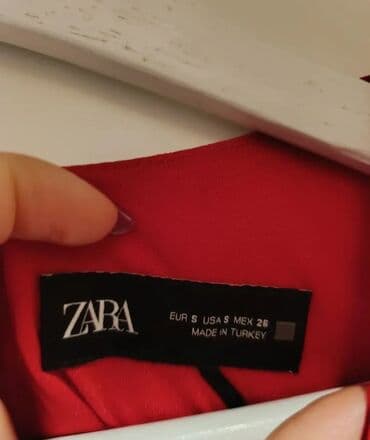 Zara S, color - Red, Evening, Without sleeves — 6