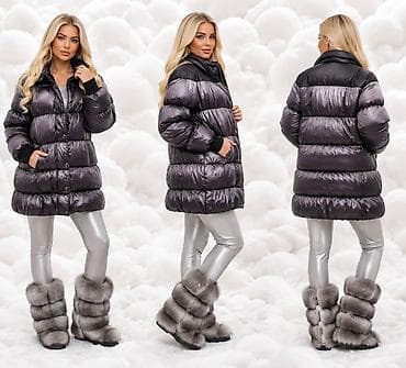 pull and bear dzemperi: Ženska zimska jakna – puf model do sredine butine - Kroj: duga — 2