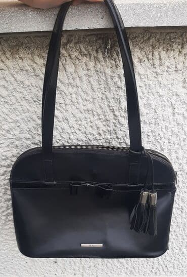 torbice crne: Shoulder bag, Mona, Material: Leather — 11