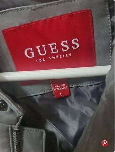 Kućna odeća: Kožna jakna Imitacija kože, L, Guess, bоја - Siva — 2