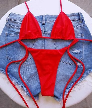 kupaci kostimi beograd: Ženski bikini set – trouglasti kupaći sa vezivanjem - Model: klasični — 2