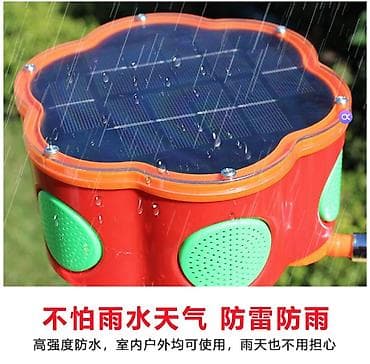 balon kuća: Solarni rasterivač ptica za baštu, voćnjak i useve, sa dvostrukim — 4