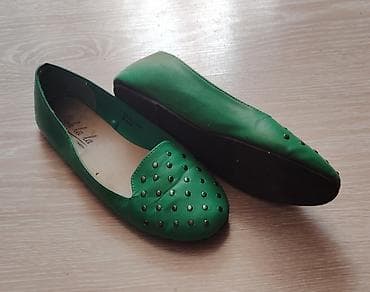 baletanke sa nitnama: Ženske baletanke Ooh la la – zelene - Model: ravne baletanke/loafer — 2