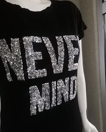 kožni top: Ženska majica – crna, kratkih rukava, sa širim okruglim izrezom — 3