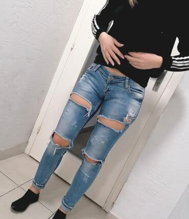 push up pantalone: Pocepane farmerice Odlican model i kvalitet Uvoz Francuska Mekani — 3