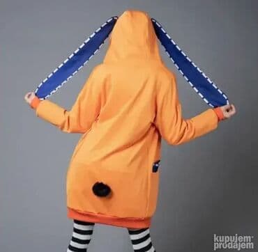 top od bisera: Akcija Simpatična duža dukserica sa kapuljačom i dugačkim ušima — 6