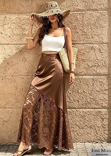 Saten maxi suknja sa čipkom – 2300 din
Made in Italy
S M L