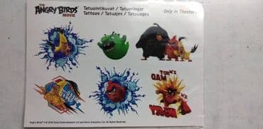 paul shark dzemperi cene: Tattoo stikeri Angry birds3 lista po 6 stikera,cena za 1 list — 1