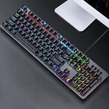 HP GK100F Mechanical Keyboard, with Blue Switch and Mixed Lighting