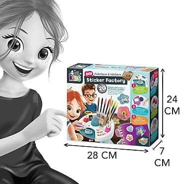 šljokičaste haljine: Fabrika nalepnica 106319 Buki – kreativni DIY set za pravljenje — 5