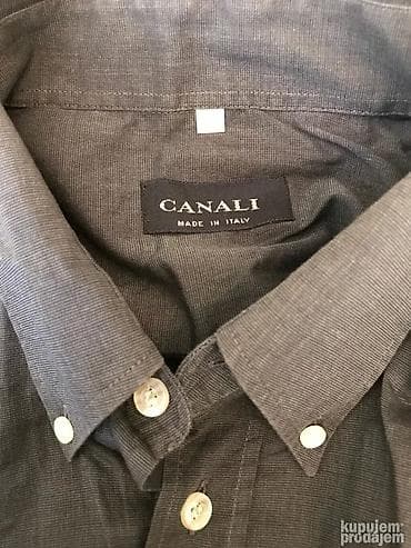 Headgear: Original CANALI Milano kosulja 42 100% cotton Made in Italy Ramena — 2