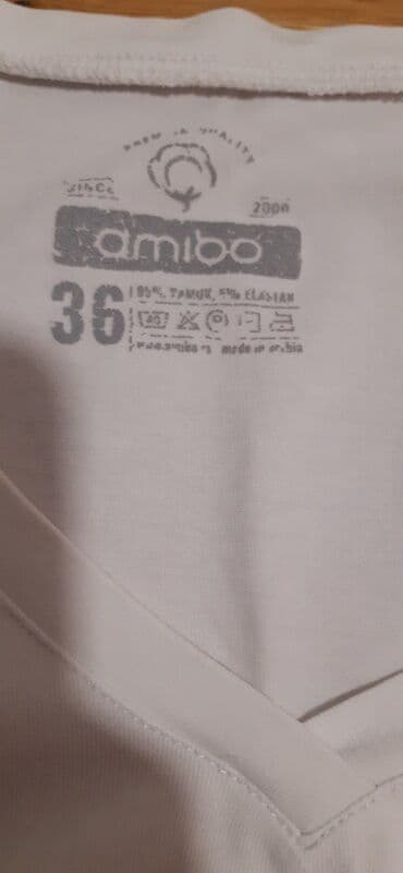 brendirane majice: S (EU 36), Cotton, color - White — 3
