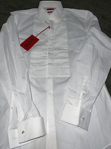 lv kais muski: Košulja Hugo Boss, bоја - Bela — 4