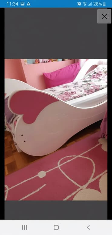 deciji kreveti sa ogradom: Krevet za princeze, koriscen, fantastican, ocuvan, dve manje — 1