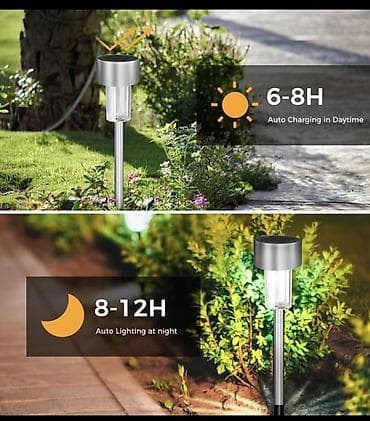 kolica sa alatom: Solarne baštenske lampe na kočiću – set dekorativnih LED svetiljki - — 2