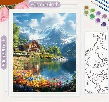 Muzički instrumenti: Novo. Bojenje po brojevima - Priroda Veličina 40x50cm Smanjuje — 1