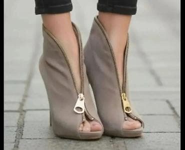 bata obuća novi sad: Ženske modne sandale/ankle boots sa visokim potpeticama i otvorenim — 1