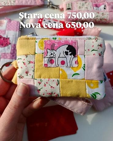 manual torbe cena: Ručno šiveni mini-neseseri/novčanici sa rajsferšlusom - „mačkasti“ — 7