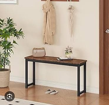 Klupa za hodnik/ulaz – industrijski stil - Materijal: kombinacija