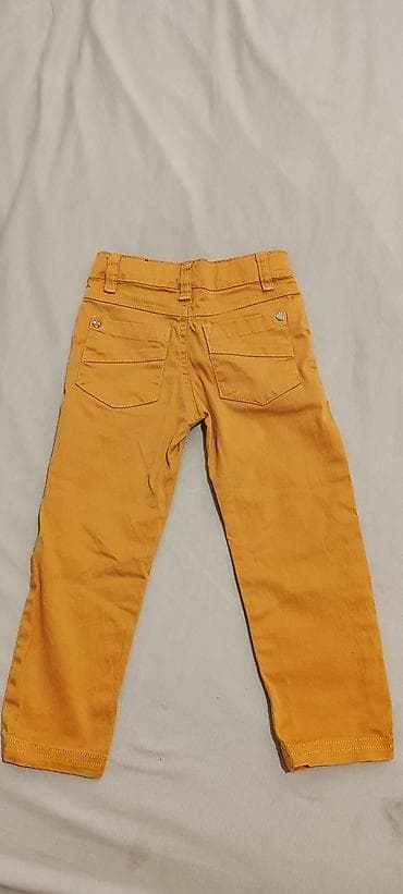 lidl lanene pantalone: Dečije pantalone – Beba Kids, baby boy kolekcija - Boja: senf/oker — 3