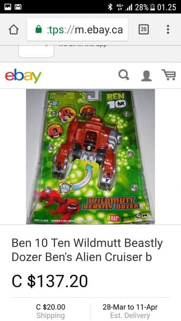 beba ajkula igracka: Original cartoon network ben 10 igracka. Masina - vozilo od action — 4