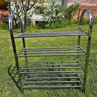 organizer za obucu: Polica za obuću inox Prenosivi cipelarnik od nerdjajućeg metala — 6