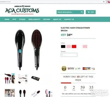 desigual ranac cena: *** AKCIJA *** 0878 Prinz PZ-HGB1 Hair Straightening Brush; **Dual — 13
