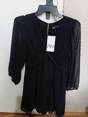 m18 cizme: Zara kombinezon teksturom (tačkasti/flock motiv) - Brend: ZARA — 1