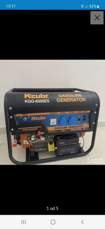 agregati: 6.5kw 820 evra benzin. AR — 6