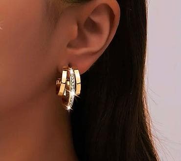 gumene cizme 37 broj: Elegantne ženske minđuše – set modela 1) Klasične štanglice sa — 7