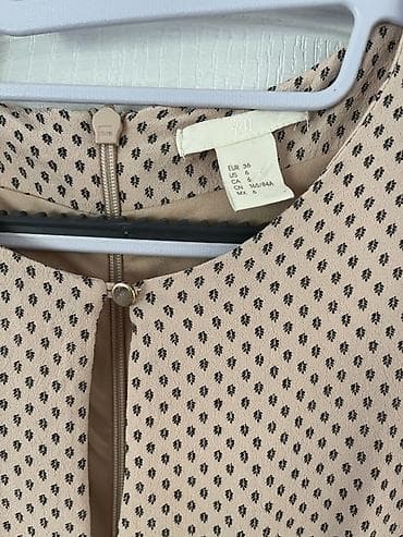 Haljine: H&M haljina, veličina EUR 36 (US 6) - Boja: bež osnova sa sitnim — 2