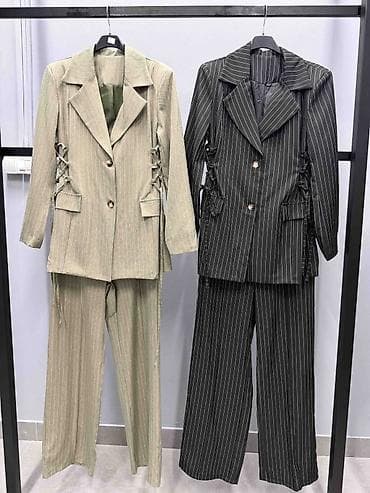 mindjuse sa biserom: 🔥Ženski komplet – sako i pantalone sa prugama
✅3900 din — 3
