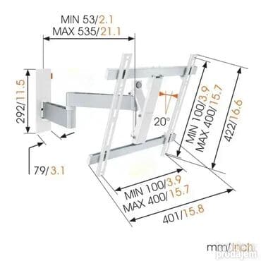 samsung diva: *** AKCIJA *** 0642 Izuzetno kvalitetni zidni TV nosač 32-55 180 — 4