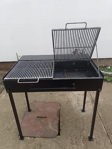 Roštilj na ćumur sa dvostrukom rešetkom i poklopcem - Materijal